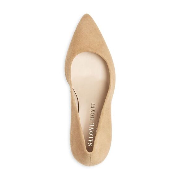SALONE MONET Womens Beige 1/2" Platform Anita Almond Stiletto Pumps 10 M - Picture 4 of 5